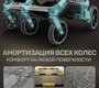 Коляска для двойни BubaGO DUO X с автоматическим сложением