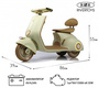 Детский электроскутер Rivertiys K444PX