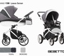 Коляска 3 в 1 Bebetto Murano (эко кожа + ткань) с автокреслом