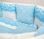 Дизайнерский комплект в кроватку Dreams Голубое кружево