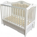 Кровать Кедр Дарина 4 (Кедр Karolina 10) универсальный маятник, мягкая спинка