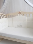 Набор в детскую кроватку для новорожденных Ecoline PALLETO Игрушки Паровозик 6пр