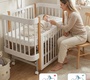Кровать PITUSO Mirelle 100х70см маятник/колеса