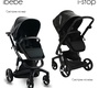 Коляска IBEBE I-Stop Leather 2 в 1 с электронной тормозной системой