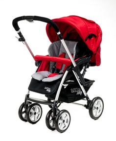 Прогулочная коляска Liko Baby AU 258 с перекидной ручкой