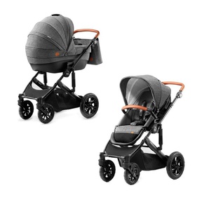 Детская коляска 2 в 1 Kinderkraft Prime с надувными колесами