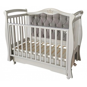 Детская кровать Кедр Olivia 1 маятник, мягкая спинка 