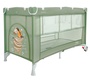 Манеж-кровать Indigo SUMMER (кольца, москитная сетка) 2 уровня