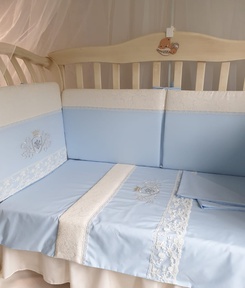 Набор в детскую кроватку для новорожденных Ecoline ROYAL (карета) 