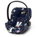 Space Rocket Navy Blue by Anna K