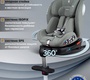 Автокресло JOVOLA JET 8.0 ISOFIX, с упором, группа 0+1+2+3 (0-36 кг)