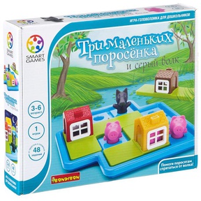 Логическая игра Bondibon Три маленьких поросёнка