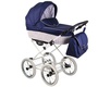 Коляска Lonex Classic Retro 2 в 1 белый ротанг