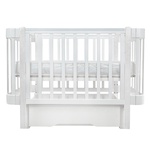 Детская кровать PITUSO Olivia маятник, ящик, автостенка