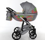 Детская коляска TAKO NEON Chrom (светится в темноте) с автокреслом 