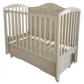 Детская кровать Кедр Helen 7 мягкая спинка, маятник, колеса