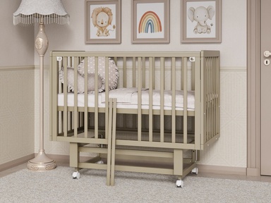 Детская кровать Incanto ANNIKEN exclusive (автостенка, съемные рейки, колеса)