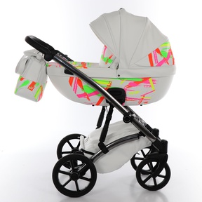 Детская коляска TAKO NEON Chrom (светится в темноте) с автокреслом 