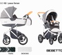 Коляска 3 в 1 Bebetto Bresso (экокожа+ткань) с автолюлькой-переноской