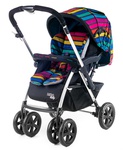 Прогулочная коляска Liko Baby AU 258 с перекидной ручкой