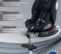 Автокресло JOVOLA JET 8.0 ISOFIX, с упором, группа 0+1+2+3 (0-36 кг)