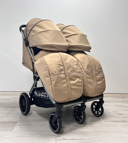 Прогулочная коляска для двойни Bubago DUO X автоматич сложение