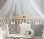 Набор в кроватку для новорожденных Ecoline Плюш 12 предметов