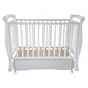 Детская кровать Кедр Viola 1 маятник, ящик, колеса